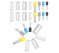 Cabilock 390 Embouts de Câble à Sertir en Cuivre Étamé Kit 2/4/6/8/10/12/14/16 Awg Assortiment 390 Pièces Connecteurs Électriques pour Câblage Professionnel et Bricolage