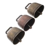 Cabilock 3pcs Cloches à Bétail en Cuivre Légères pour Moutons et Animaux, Cloche Décorative DIY Couleur Qui Ne S'efface Pas, Accessoire pour Artisanat