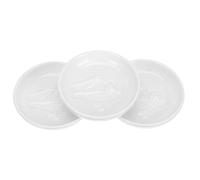 Cabilock 3pièces Assiette à Condiments Céramique Petite Assiette à Salade à Épices De Cuisine Bol à Sauce Soja
