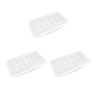 Cabilock 3pièces Boîte à Œufs Avec Couvercle Rangement Réfrigérateur Compartiments Pour Œufs Organisateur De Cuisine Transparent Et Pratique