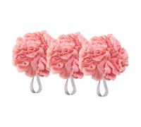 Cabilock 3pièces Boule de Bain Filet Éponge de Douche pour Corps avec Pompon et Brosse Nettoie et Masse Efficacement