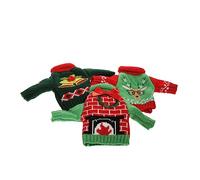 Cabilock 3pièces Housse De Bouteille De Noël Housse De Bouteille De Vin Créative Décoration De Fête