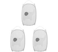 Cabilock 3pièces Panier à Linge Pliable Maille Avec Éléphant Cartoon Panier De Rangement Multi-usage Pour Vêtements Jouets Et Chaussettes