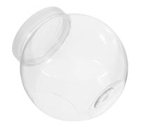Cabilock 3pièces Pot Transparent Pour Biscuits Avec Couvercle Blanc Bocaux Polyvalents Pet Pour Bonbons Fruits Secs Et Petite Conservation Alimentaire Récipients Portables Et Résistants Pou