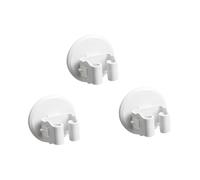 Cabilock 3pièces Support pour Balai à Franges Et Serpillière Pince De Fixation avec Ventouse Lot de Blancs