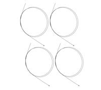 Cabilock 4 Câbles de Dérailleur Vélo Route et Vtt 16 M Noirs Câbles de Frein Vélo Haute Précision Âme Renforcée Anti-Friction Kit Compatible Transmission et Freinage Tout-Terrain