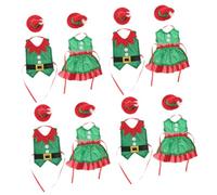 Cabilock 4 Ensembles Housse De Bouteille De Vin Noël avec Chapeau Décoration pour Bouteilles De Vin Accessoire pour Célébrations Et Repas De Fête 2 Pièces * 4