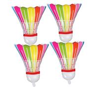 Cabilock 4 Pièces Ballons Forme de Badminton pour Décorations de Anniversaire Événements Ballons Géants Colorés pour Anniversaires
