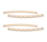 Cabilock 4 Pièces Barre Courbe en Bois pour Hamac, 8 Trous, | Détachable, Support Robuste, Assemblage Simple, pour Toile ou Corde, Patio et Jardin, Beige