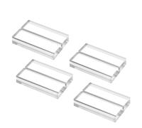 Cabilock 4 Pièces Base Transparente pour pour Carte Support de Carte Transparent Support de Carte pour Mariage réception Signes de Table de Mariage nom Porte-Parole Signes acryliques