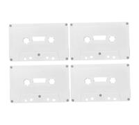 Cabilock 4 pièces Boîte de Rangement Cassette Vintage Coffret Vide pour Bandes Audio Organisateur Compact pour Enthousiastes de Musique Studio et Décoration Rétro