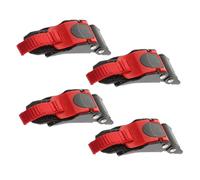 Cabilock 4 Pièces Boucle à Dégagement Rapide pour Casque Fixation Stable pour Sangle Mentonnière Attache Sécurisée et Compatible Multisupport