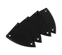 Cabilock 4 pièces Cache Tige Renfort Triangle Plastique Noir pour Guitare Électrique Protection et Installation Facile Lot