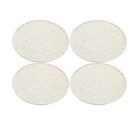 Cabilock 4 Pièces Cadre de Couronne Rond pour Décorations de Fête en Bois Beige de 25cm avec Trous Pré-percés, Construction Solide et Assemblage Facile et Activités Parent-garçon et Filles
