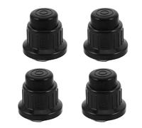 Cabilock 4 Pièces Capuchon D'allumeur à Bouton-Poussoir AA, Bouton D'allumage pour Barbecue à Gaz, Noir, Plastique et Fer, avec Ressort, Compatible Allumeur de Barbecue à Gaz et Foyer