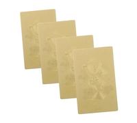 Cabilock 4 Pièces Carte Corps Cartes An Chinois Taisui Chinoises De Réussite Doré