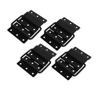 Cabilock 4 Pièces Charnières Pliantes Amovibles en Alliage pour Flight Case et Caisse Équipement, Design Gain de Place, Support Robuste pour Coffret en Bois Foncé