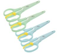 Cabilock 4 pièces Ciseaux de Sécurité Multi-usages pour Garçon Fille Ans Ciseaux Apprentissage Légers et Portables pour Découpage Papier et Bricolage Scolaire Lot