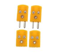 Cabilock 4 pièces Connecteur Type K pour Thermocouple Adaptateur Plastique Miniature pour Câbles Mâles Femelles Isolation Renforcée et Contacts Métalliques Fiables Compatible avec Fils