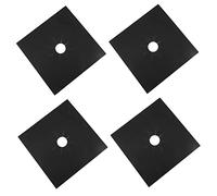 Cabilock 4 Pièces Couvre Brûleur de Cuisinière Chaleur Lot de Protections pour Gazinière Faciles à Nettoyer et Réutilisables pour et Fours