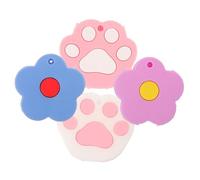 Cabilock 4 pièces Étui à Clés Silicone avec Motifs Mignons Protections Flexibles et Légères pour Clés Porte-clés Kawaii pour Femmes et Filles Accessoire Pratique et Décoratif
