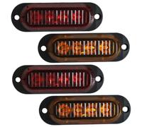 Cabilock 4 pièces Feux Latéraux LED pour Camion Marquage Latéral Lumineux pour Remorques et Véhicules Industriels Indicateurs de Sécurité Robustes et Universels