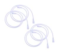 Cabilock 4 Pièces Fil de Connexion LED T5 T8 à Double Extrémité, 3 | Cuivre Blanc, Installation sans Soudure, Remplacement du Câble D’origine, pour Installateurs et Enseignes