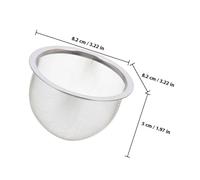 Cabilock 4 pièces Filtre à Thé Inox Passoire Fine pour Théière Résistance Haute Température Léger et Portable Accessoire pour Infuser