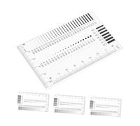 Cabilock 4 Pièces Jauge de Transparente Plastique pour Détection Précise des Défauts Outil Portable pour Évaluation Professionnelle des Fissures et Imperfections
