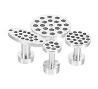 Cabilock 4 Pièces Kit de Réparation Carrosserie Auto Alliage Aluminium Têtes Extractrices Marteau Coulissant pour Débosselage sans Peinture Outil Professionnel pour Petites Bosses