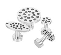 Cabilock 4 Pièces Kit de Réparation de Bosses Alliage Aluminium Accessoires pour Marteau Coulissant Onglets Universels pour Carrosserie Auto Outils de Débosselage sans Peinture pour Dégâts