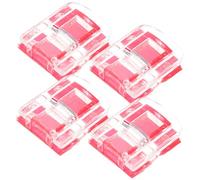 Cabilock 4 pièces Loquet Auto Adhésif Acrylique Serrure sans Perçage pour de Maison et Meubles Protection Fiable pour Animaux et Objets Installation Facile