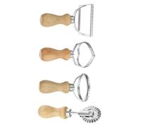 Cabilock 4 pièces Lot de Pâtisserie Alliage Moules à Biscuits et Découpeurs de Pâte pour Raviolis Formes Rondes Carrées et Cœur Outil de Cuisson Polyvalent et Facile à Nettoyer