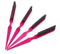 Cabilock 4 pièces Lot de Peignes de Coiffure Professionnels pour Salon Peigne à Trois Rangées Flexible pour Démêlage et Styling Sans Accessoire de Coiffure pour Hommes et Femmes Rose