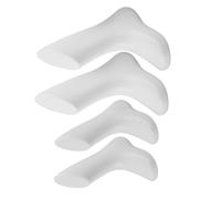 Cabilock 4 pièces Mannequin de Pied pour Garçon Fille Lot de Modèles Plastique Blanc Affichage de Chaussures et Chaussettes pour Magasins et Réaliste