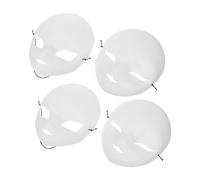 Cabilock 4 pièces Masque de à Décorer Masque PVC Mat pour DIY Masquerade et Fête de Costume pour Peinture et