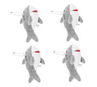 Cabilock 4 Pièces Mini Plush Shark Keychain Set Soft Stuffed Animal Doll Charms For Backpack Purse Car Birthday And Christmas Gifts