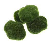 Cabilock 4 Pièces Mousse Décorative Artificielle Verte en Plastique, Facile à Installer, pour Créer des Décorations Succulentes Uniques et Jardins Miniatures chez Soi