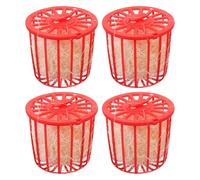 Cabilock 4 Pièces Nids d'oiseaux Respirants en Plastique et Jute, Faciles à Installer, pour Perroquets et Pigeons, Accessoires pour Animaleries et Zoos