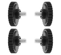 Cabilock 4 Pièces Nivellement Filetés Caoutchouc Antidérapants pour Meubles Patins Vis pour Tables Chaises Tabourets et Plateformes Électroniques Support Résistant Jusqu