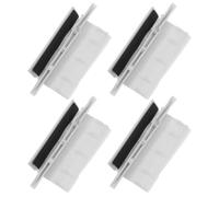 Cabilock 4 Pièces Outil de Changement de Rouleau D'armoire, Guide-roue de Porte de Placard, Plastique Blanc, pour Systèmes de Roulettes D'armoire et Placards, Alignement Précis, Portable