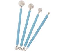 Cabilock 4 pièces Outils de Sculpture Argile Double Extrémité Stylets à Boules pour Modelage Pâte à Modeler Autodurcissante Outils Polyvalents pour Sculpture Argile Polymère et Artisanat