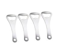Cabilock 4 Pièces Ouvre Bouteilles Inox Renforcé Décapsuleur Ergonomique Antidérapant et Portable pour Bar Camping et Usage