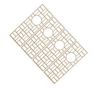 Cabilock 4 pièces Paravent Miniature Bois Écran Pliant Décoratif Vintage pour Maison de Poupée Mobilier Miniature pour Table de Cuisine Accessoires Micro Paysage pour Maquette Tray