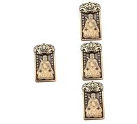 Cabilock 4 Pièces Pendentif Chinois Laiton Vintage Décorative pour Clé Bracelet ou Collier Charmant Accessoire de Bricolage Décoloration et