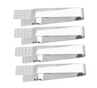 Cabilock 4 pièces Pince à Thé Acier Inoxydable Pince Presse Sachet Résistante pour Sachets de Thé et Petits Aliments Outil et Portable pour Cuisine et Voyage