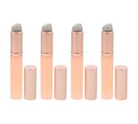 Cabilock 4 Pièces Pinceau à Lèvres en Silicone avec Tête Ronde, Application Précise et Douce, Brosse en Plastique pour Événements Spéciaux et Voyages