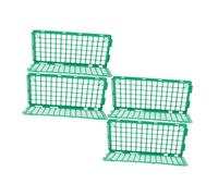 Cabilock 4 Pièces Plastic Vegetable Shelf Dividers for Kitchen and Supermarket Easy to Assemble Fresh Food Guardrail for Organized Fruit and Vegetable Display