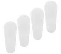 Cabilock 4 Pièces Poignée Ronde en Pom pour Stores de Fenêtre, Blanche | Accessoire Robuste et Facile à Installer, Coins Arrondis, Usage pour Rideaux et Volets, Finition Blanche