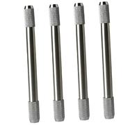 Cabilock 4 pièces Prolongateur de Crayon Métallique Rallonge Double Tête pour Crayons Art Extension Pratique Accessoire pour Artistes et Écoles